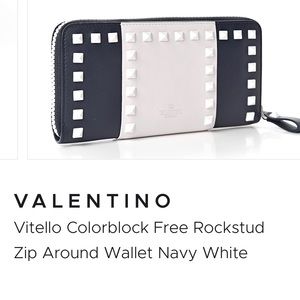 Valentino Vitello Rockstud Wallet